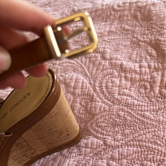 NEW! Antonio Melani Leather wedges - Picture 4 of 7